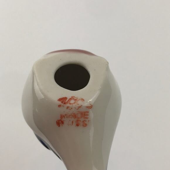 Vintage Bullfinch Bird Figurine Home Decor Whimsical Cottagecore Made in USSR - Picture 11 of 14